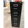 Image 1 : File cabinet 4 drawer black no key 18" x 52" x 28 1/2"