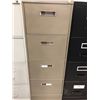 Image 1 : File cabinet 4 drawer dark grey no key 18" x 51" x 28"
