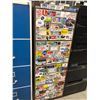 Image 1 : File cabinet 4 drawer brown with white drawers covered with stickers no key 18" x 51" x 28"