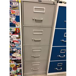 File cabinet 4 drawer grey no key 18" x 52" x 26 1/2"