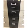 Image 1 : File cabinet 4 drawer black no key 18" x 52" x 26 1/2