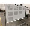 Image 2 : Rolling erasable white board 73 3/4" x 40 1/4" overall height 69"