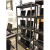 Image 1 : Qty 2 Plastic shelving 72 1/2" x 36" x 17" with 5 shelves, 38 1/4" x 36" x 17" with 3 shelves