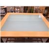 Image 3 : Drafting table, adjustable top with light behind glass 59 1/2" x 47 1/4" x 36 3/4"