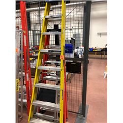 8' fiberglass ladder, Mastercraft 43" step ladder, 6 foot ladder