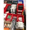 Assorted circuit breakers, fuse, terminal blocks & starter