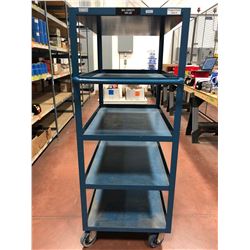 Rolling parts cart 5 shelf 24" x 36" x 61" (cart only)