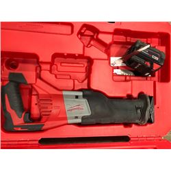 Milwaukee Sawzall model 2620-20 kit, M12 driver, M12 flashlight & charger