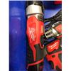 Image 4 : Milwaukee M18 drill, M12 drivers M12 light, 2 extra M12 battery & charging station