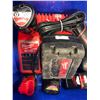 Image 1 : Milwaukee M18 drill, M12 drivers M12 light, 3 extra M12 battery & charging station