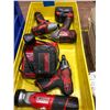 Image 1 : Milwaukee M18 drill, M18 impact, M12 driver, M12 impact M12 flashlight, 2 extra M12 battery & chargi