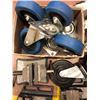 Image 2 : Assorted vices, casters, grease guns, pop rivet tools and C-clamps