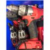 Image 4 : Milwaukee M18 drill, qty 3 M12 driver, M12 flashlight, qty2 M12 battery, M18 battery and charger