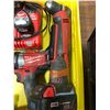 Image 6 : Milwaukee M18 drill, M18 angle drill, M12 impact, M12 flashlight, M12 battery, M18 battery and charg