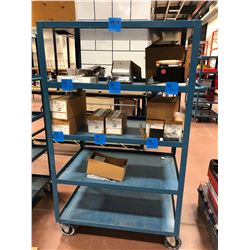 Rolling parts cart 5 shelf 24" x 36" x 61" (cart only)