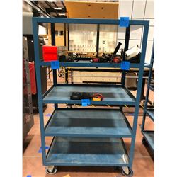 Rolling parts cart 5 shelf 24" x 36" x 61" (cart only)
