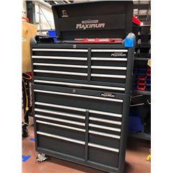 2 piece Mastercraft Maximum tool box, includes assorted tools in drawers