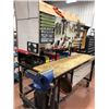 Image 6 : Heavy duty custom rolling work bench 72" x 36" x 73", wired with receptacles
