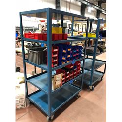 Rolling parts cart 5 shelf 24" x 36" x 61" (cart only)