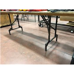 Wooden collapsible table 96" x 24" x 30" (table only)
