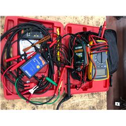 Fluke 115 Multimeter, Extech Continuity tester, ECT2000 Smart Receiver power probe Qty 2