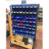 Image 1 : Rolling heavy duty hardware cart 36 x 26 x 60 powder coated includes assorted hardware