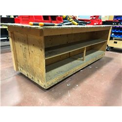 Homemade Rolling Workbench 96 x 48 x 34