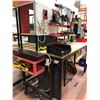Image 8 : Heavy duty custom rolling work bench 72" x 36" x 73" powder coat black paint, wired with receptacles