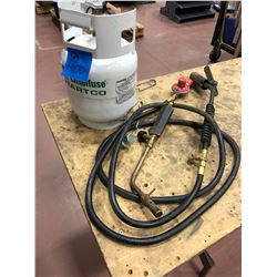 5lb propane bottle and tiger torch