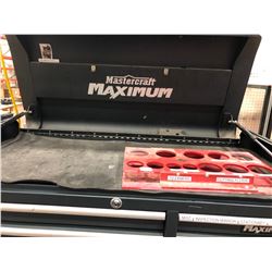2 piece Mastercraft Maximum tool box, includes assorted tools in drawers