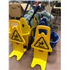 Image 2 : 4 mop pails, 3 mops w/3 spare heads, 2 caution signs