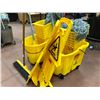 Image 1 : 2 mop pails, 2 mops w/2 spare heads, 2 caution signs, 1 - 18" push broom