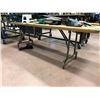 Image 1 : Wooden collapsible table 96" x 24" x 30" (table only)