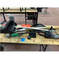 Electrolux cordless dustvac, dustpan, commercial multi surface sweeper, Corn broom, Nifty Nabber, Bi