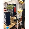 Image 2 : Heavy duty custom rolling work bench 72" x 36" x 73" powder coat black paint, wired with receptacles