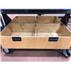 Image 2 : Rolling heavy duty hardware cart 36 x 26 x 60 powder coated includes assorted hardware