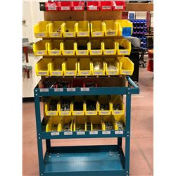 Rolling parts cart 30 x 18 x 63 includes contents