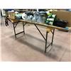 Image 1 : Wooden collapsible table 96" x 24" x 35" (table only)