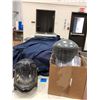 Image 1 : Welding helmet w/clear face shield, 2 face shields, extra shields/straps, large quantity of shop coa
