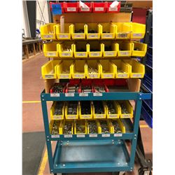 Rolling parts cart 30 x 18 x 63 includes contents