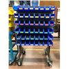 Image 1 : Rolling heavy duty hardware cart 36 x 26 x 60 powder coated includes assorted hardware