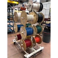 Rolling wire rack, powder coated includes all wire