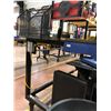 Image 4 : Heavy duty custom rolling work bench 72" x 36" x 73" powder coat black paint, wired with receptacles