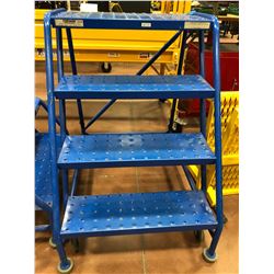 2 - Canway rolling step stools Mod 2NH, Canway rolling 4 step Mod 4NH