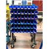 Image 1 : Rolling heavy duty hardware cart 36 x 26 x 60 powder coated includes assorted hardware