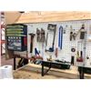 Image 5 : Heavy duty custom rolling work bench 72" x 36" x 73" powder coat black paint, wired with receptacles