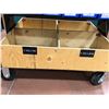 Image 2 : Rolling heavy duty hardware cart 36 x 26 x 60 powder coated includes assorted hardware