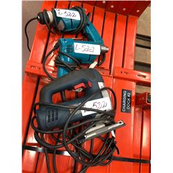 Makita 120v drills Qty 2, Bosch 120v jigsaw