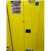 Image 1 : JUSTRITE flammable liquid storage cabinet 34" x 34" x 65" 2 shelves 1 roller tray no key