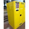 Image 2 : JUSTRITE flammable liquid storage cabinet 34" x 34" x 65" 1 shelf 1 roller tray no key